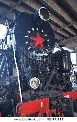 KIEV, UKRAINE -SEP 9, 2013: Railway Terminal of Kiev.Exibition of railway history as it shown at September 9, 2013 in Kiev, Ukraine 