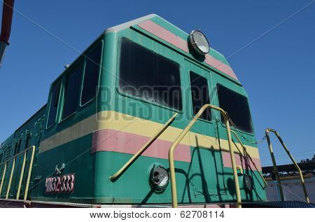 KIEV, UKRAINE -SEP 9, 2013: Railway Terminal of Kiev.Exibition of railway history as it shown at September 9, 2013 in Kiev, Ukraine 