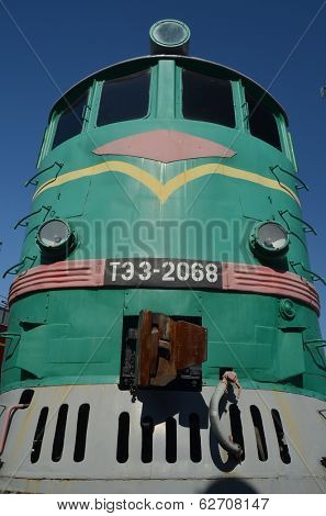 KIEV, UKRAINE -SEP 9, 2013: Railway Terminal of Kiev.Exibition of railway history as it shown at September 9, 2013 in Kiev, Ukraine 