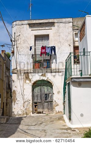 Alleyway. Montescaglioso. Basilicata. Italy.