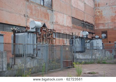 KIEV, UKRAINE -JUL 7, 2013: Abandoned military base near Chernobyl alienation area ,Radio communication centre  on July 7, 2013 near  Kiev, Ukraine