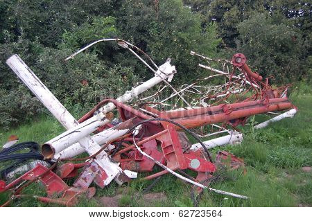 KIEV, UKRAINE -JUL 7, 2013: Abandoned military base near Chernobyl alienation area ,Radio communication centre  on July 7, 2013 near  Kiev, Ukraine