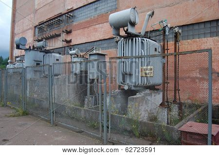 KIEV, UKRAINE -JUL 7, 2013: Abandoned military base near Chernobyl alienation area ,Radio communication centre  on July 7, 2013 near  Kiev, Ukraine