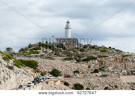 Lighthouse on Cap de Formentor. Majorca island Spain