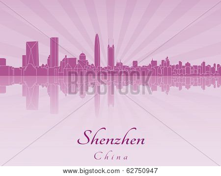 Shenzhen Skyline In Purple Radiant Orchid
