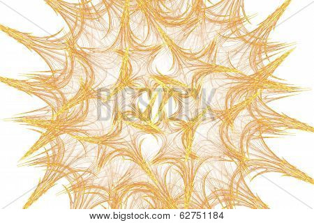 Chaotic fractal lines