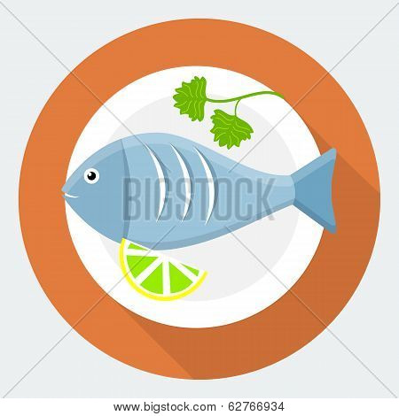 Fish on plate