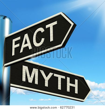 Fact Myth Signpost Means Correct Or Incorrect Information