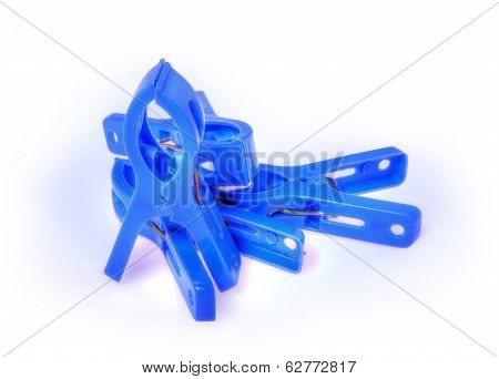 Many Blue Clothespeg