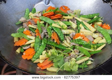 Stir Fried Vegetables With Pork
