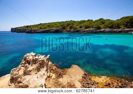 Menorca Cala en Turqueta Ciutadella turquoise Mediterranean at Balearic islands