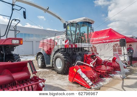 Agricultural machinery exhibition. Tyumen. Russia