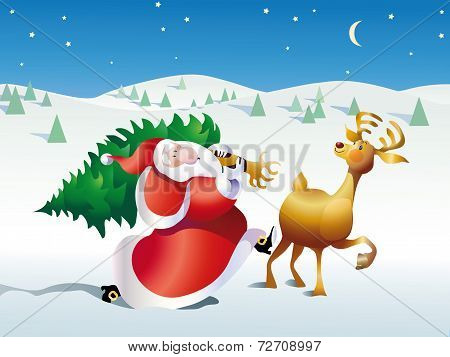 santa claus tree located
