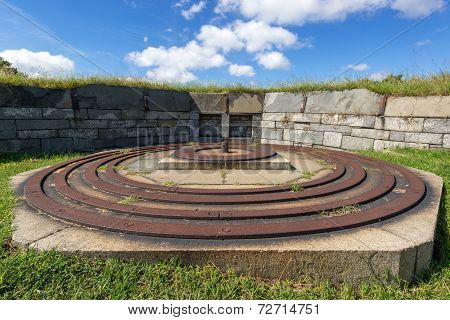 Civil War 15 inch Rodman Gun Emplacement