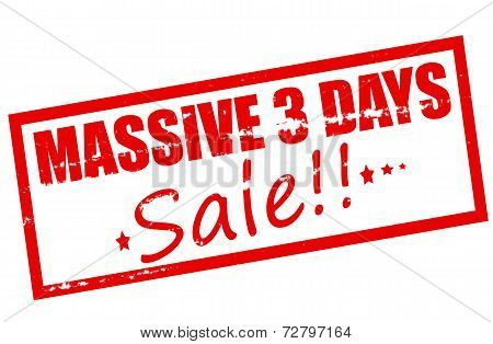 Massive Three Days Sale