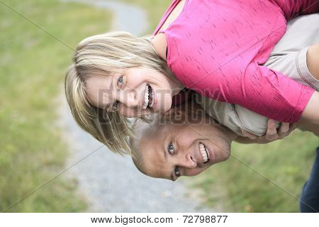 Upside down couple fun