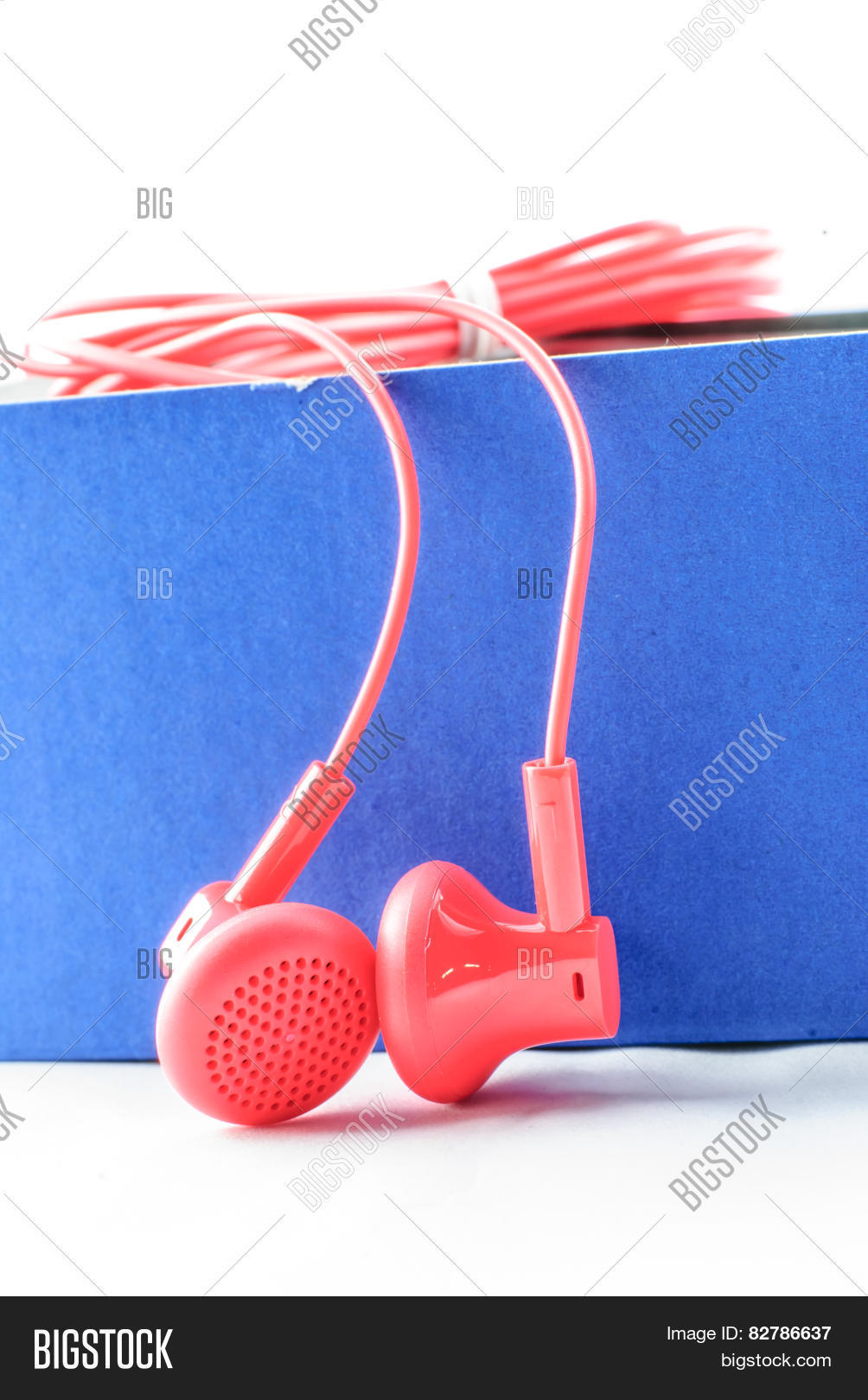 Red Wired Headphone Image \u0026 Photo (Free 