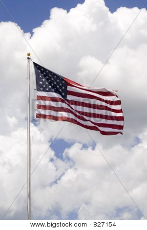 Old Glory mává