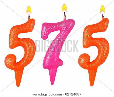 Candles Number Five Hundred Seventy-five