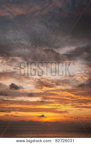 Sunsets And Sunrises At Cristal Bay, Samui, Thailand