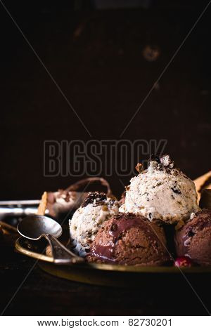 Ice Cream In The Plate