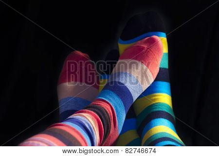 Colored socks