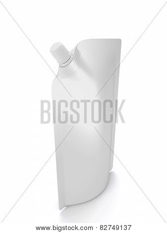 Blank Spout Pouch With Cap Or Doy Pack On A White