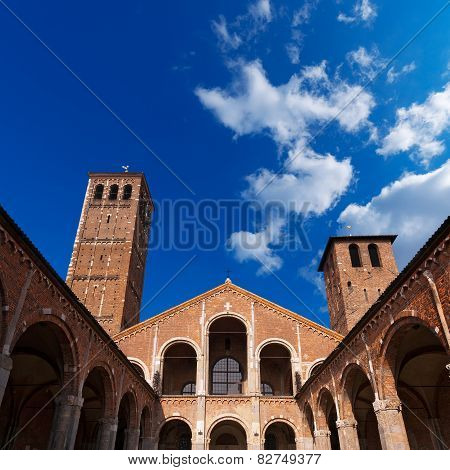 Basilica Of Saint Ambrogio Milano Italy