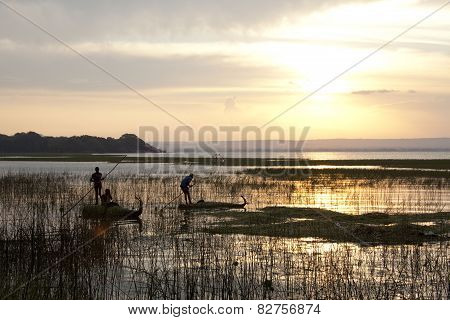 Teenagers On The Boats