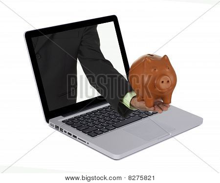 Ноутбук с копилки