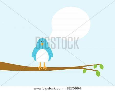 Blue Bird en árbol