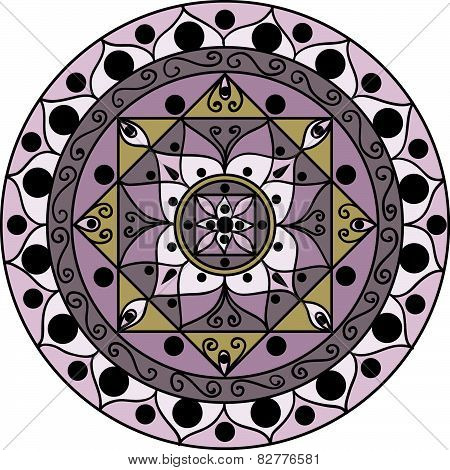 Lavender mandala