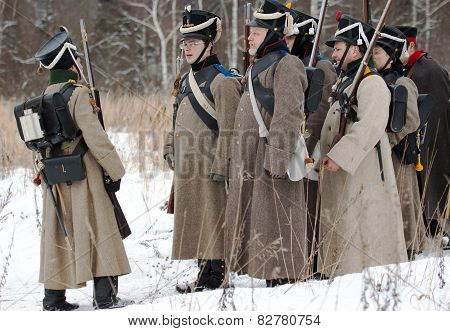 Soldiers In Row