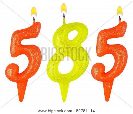 Candles Number Five Hundred Eighty-five