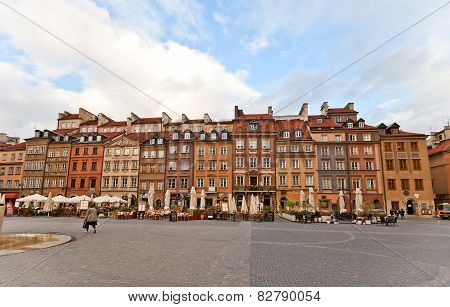 Hugo Kollataj Side Of Old Town Market Place. Warsaw, Poland