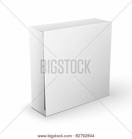 White Product Package Box Mock Up Template