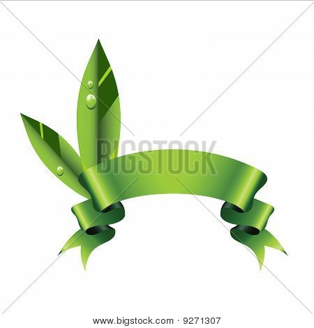Abstraktní Eco Design izolované na bílém