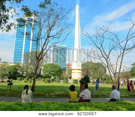 Independence Monument In Yangon
