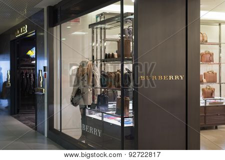 Burberry Store At Fiumicino Airport In Rome