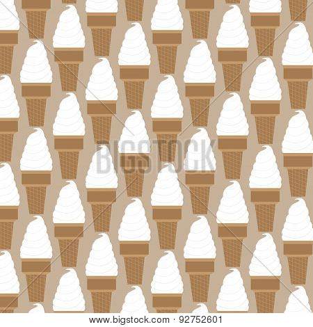 Ice cream pattern in swatches