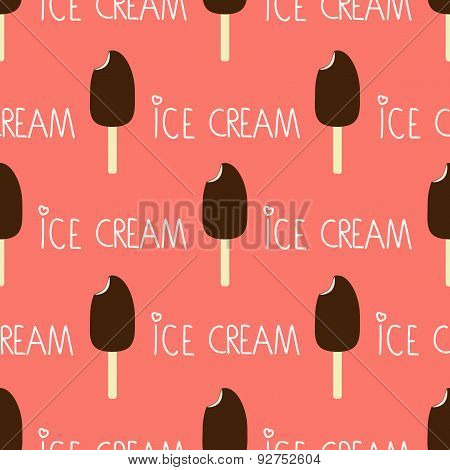 Ice cream seamless pattern