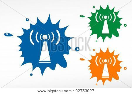 Wifi Symbol - Color Blob