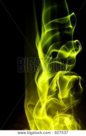 Abstrato - forma de fogo amarelo