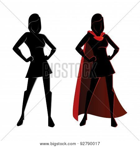 Female Superhero Silhouette