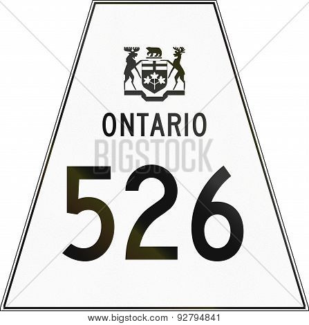 Ontario Highway Shield 526
