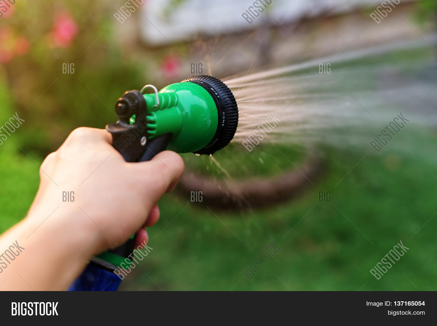 Hand Hold Sprinkler Image & Photo (Free Trial) Bigstock