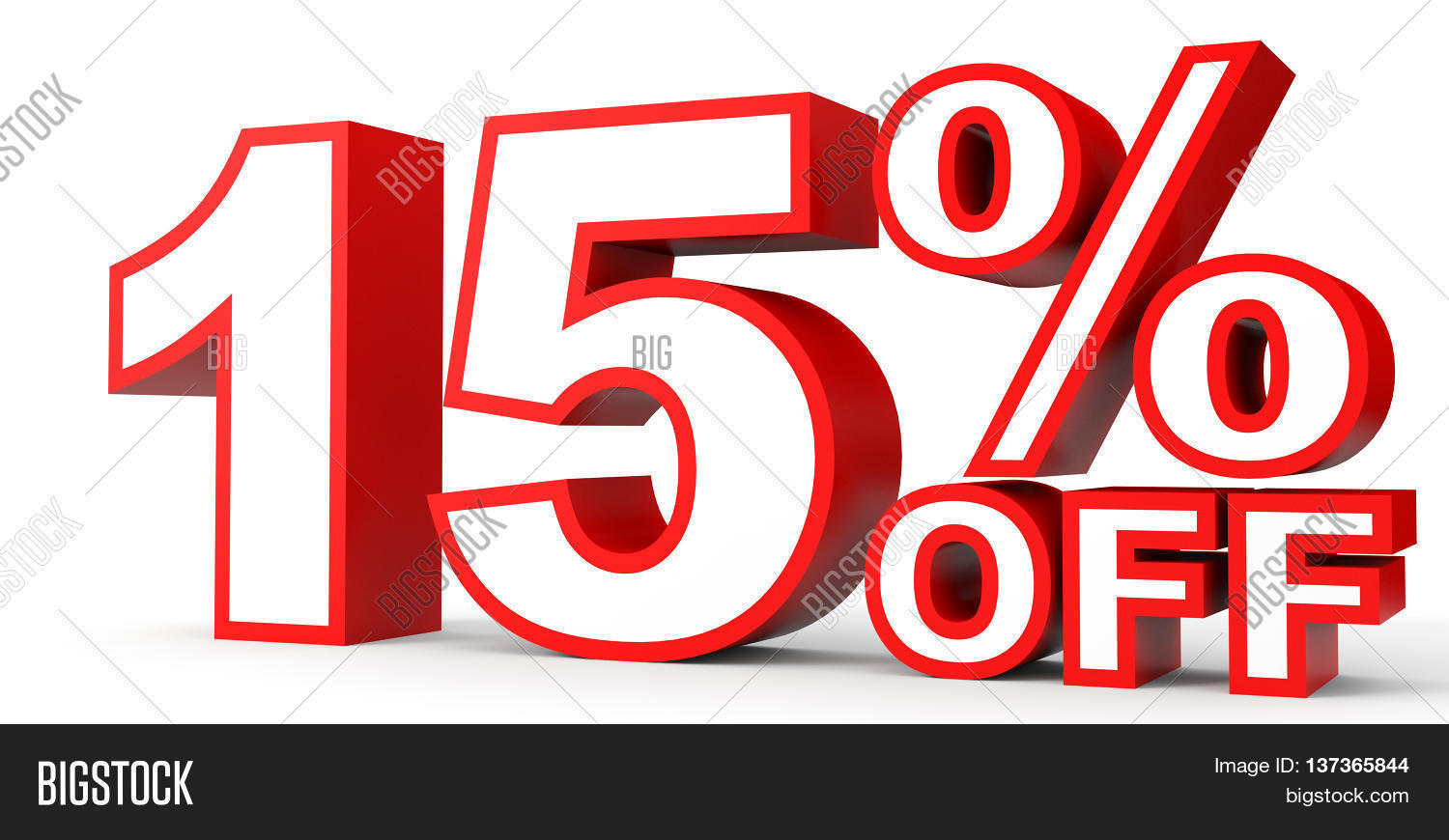 Discount 15 Percent Image & Photo (Free Trial) Bigstock