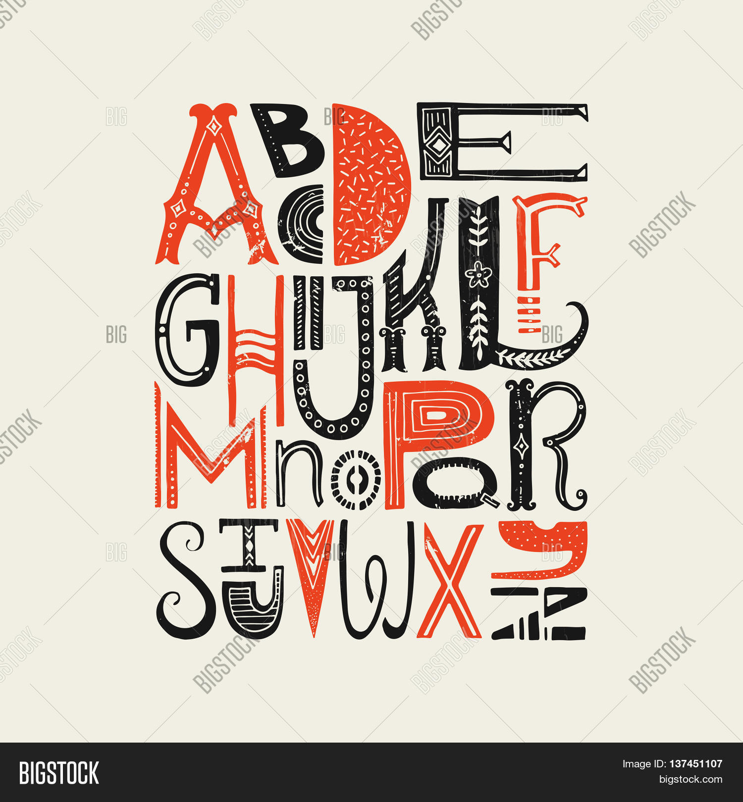 Alphabet Poster Vector & Photo (Free Trial) | Bigstock