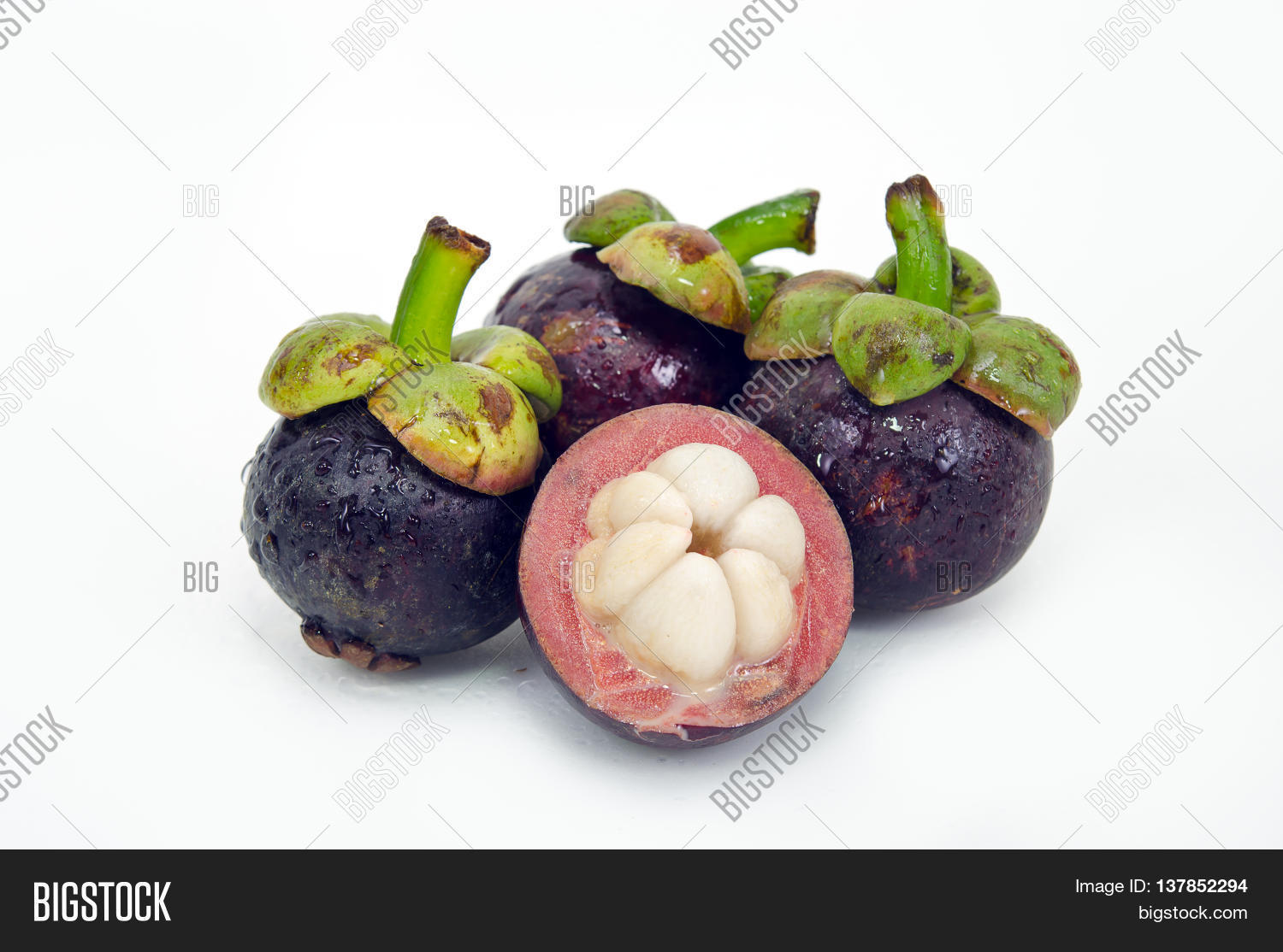Mangosteen Fruit Half Image & Photo (Free Trial) Bigstock