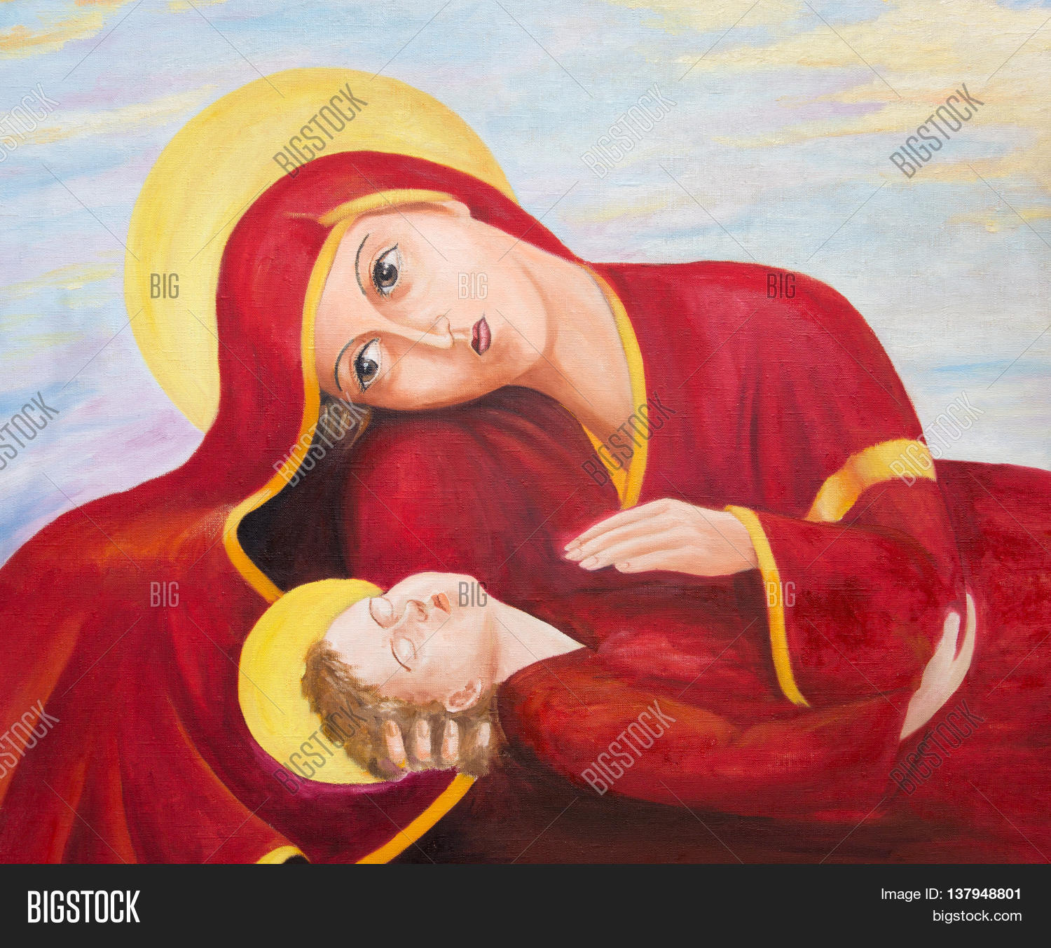 Virgin Mary Sleeping Image & Photo (Free Trial) | Bigstock